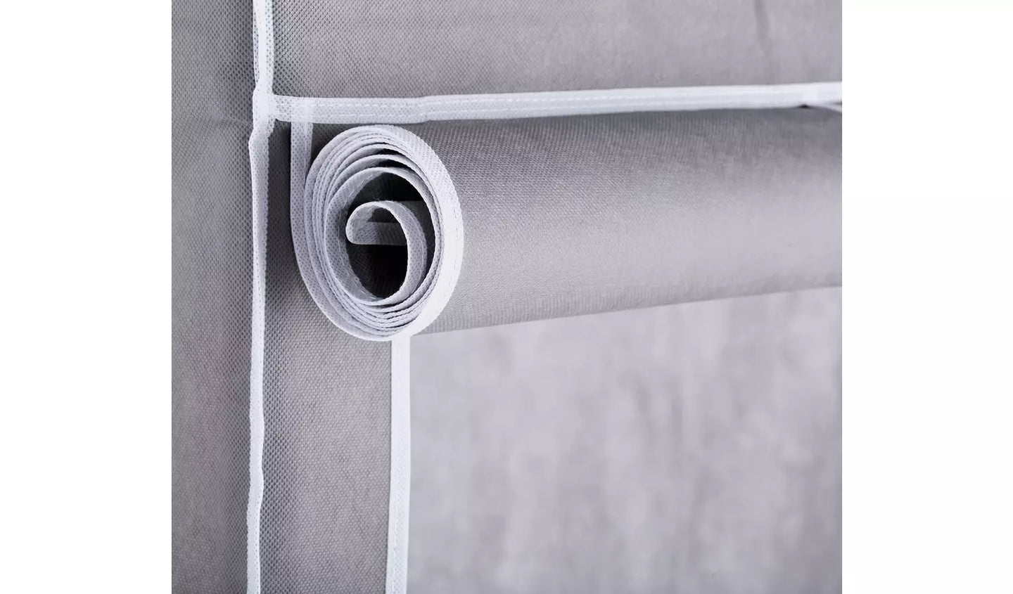Double Heavy Duty Covered Rail - Grey